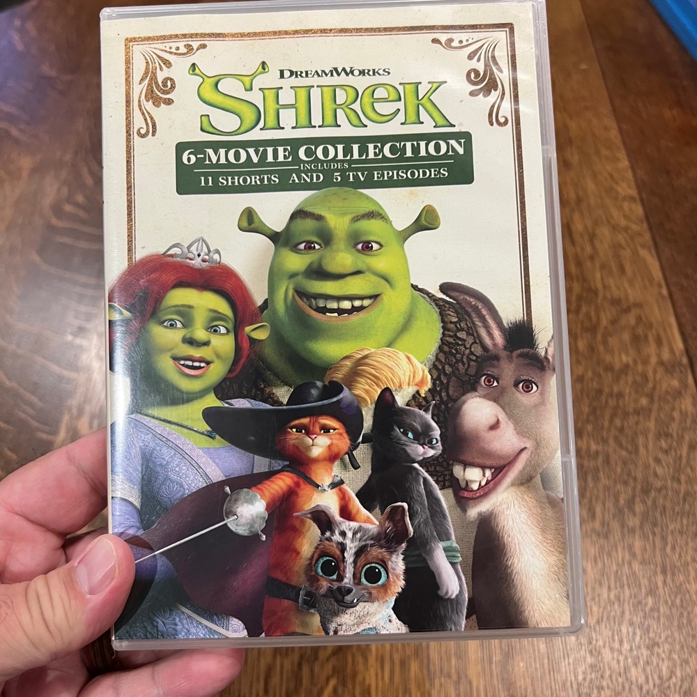 DreamWorks Shrek 6-Movie Collection DVD 11 Shorts 5 TV Episodes Puss In Boots